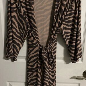 Marilyn Monroe Zebra Patterned Robe